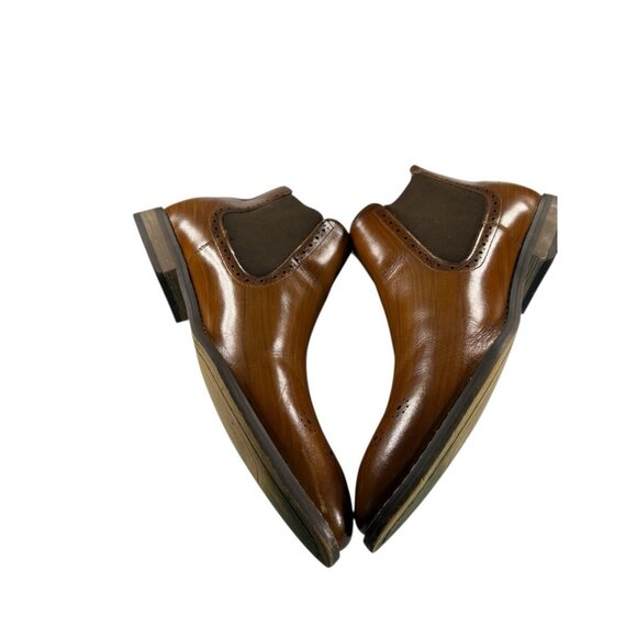 Giorgio Brutini Mens Size 10.5 M Brown Leather Slip On Chelsea Boots - Picture 4 of 8